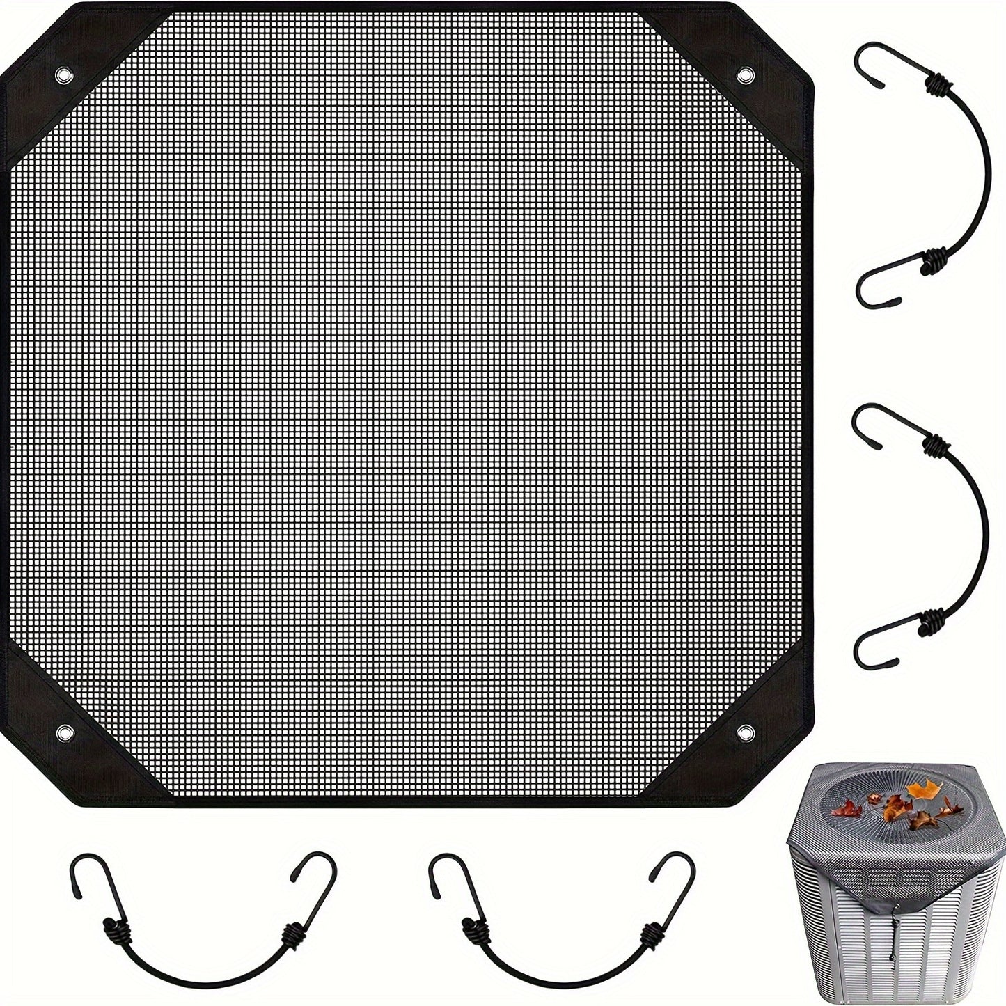 2-Pack Ventilated Resin Mesh Outdoor Air Conditioner Cover