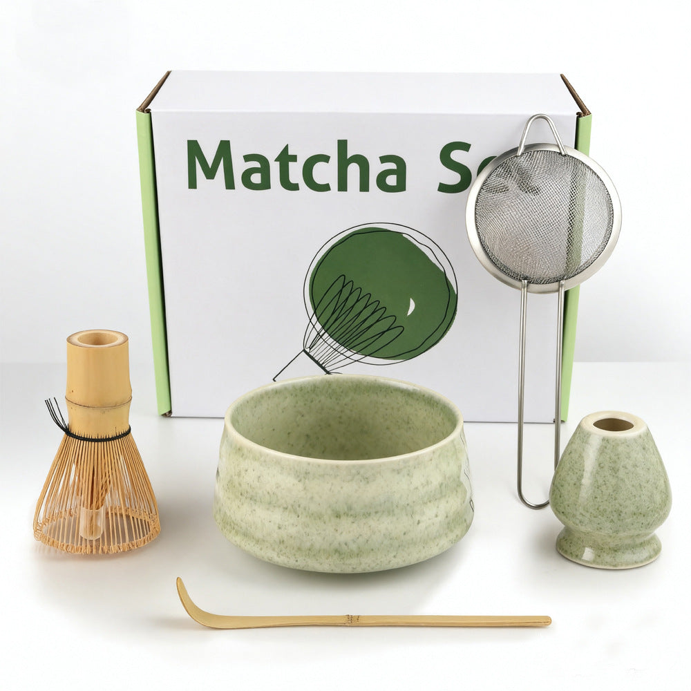Matcha Color Ceremony 5-Piece Matcha Ceramic Tool Set
