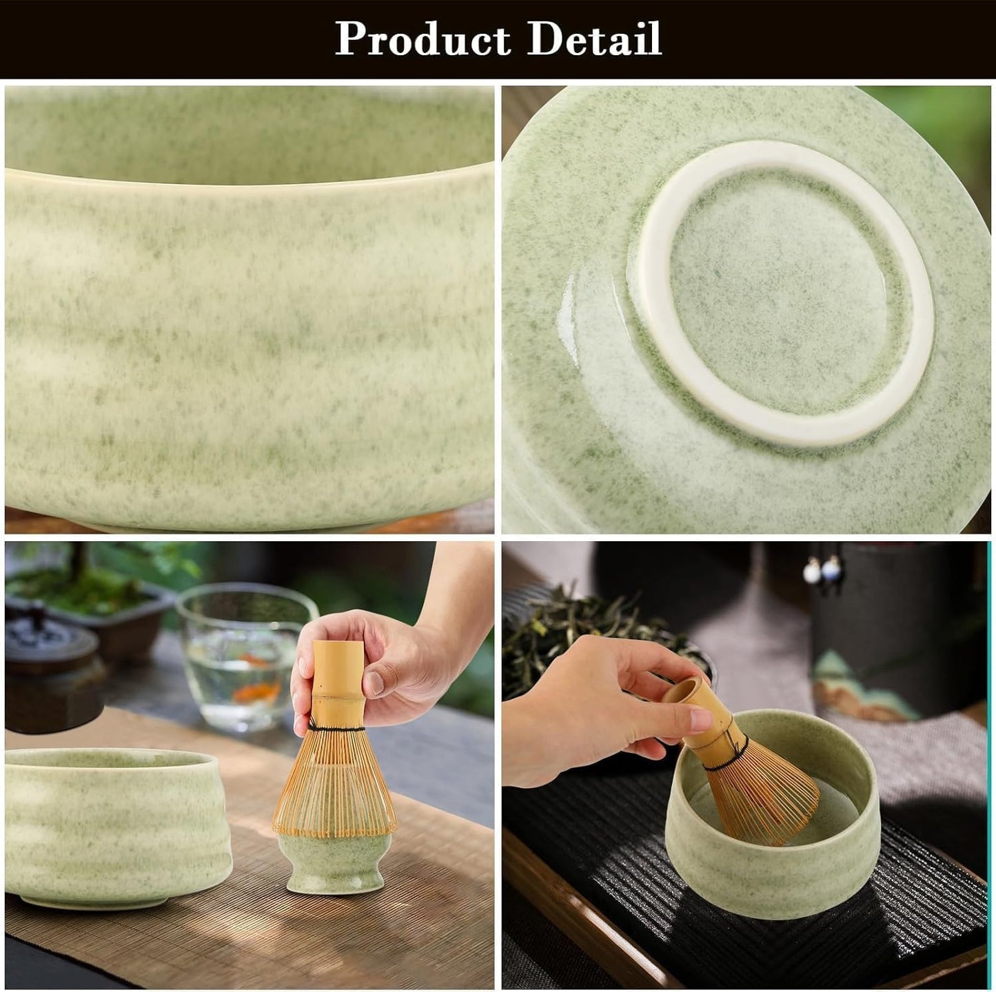 White Ceremony 4-Piece Matcha Ceramic Tool Set