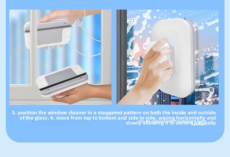 Magnetic Double Sided Window Cleaner for 20-35mm Double Glazed Glass