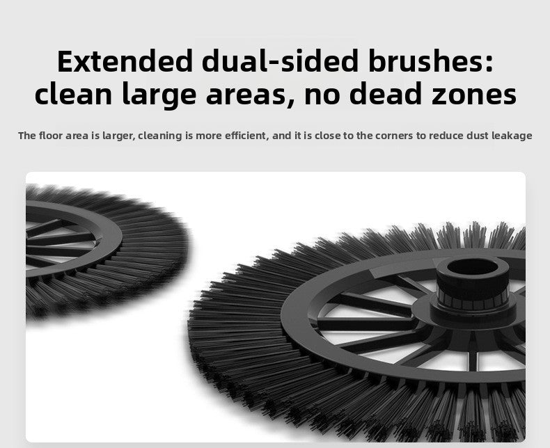 Manual Push Sweeper & Mop with Two Original Clothes - Handheld Floor Cleaner