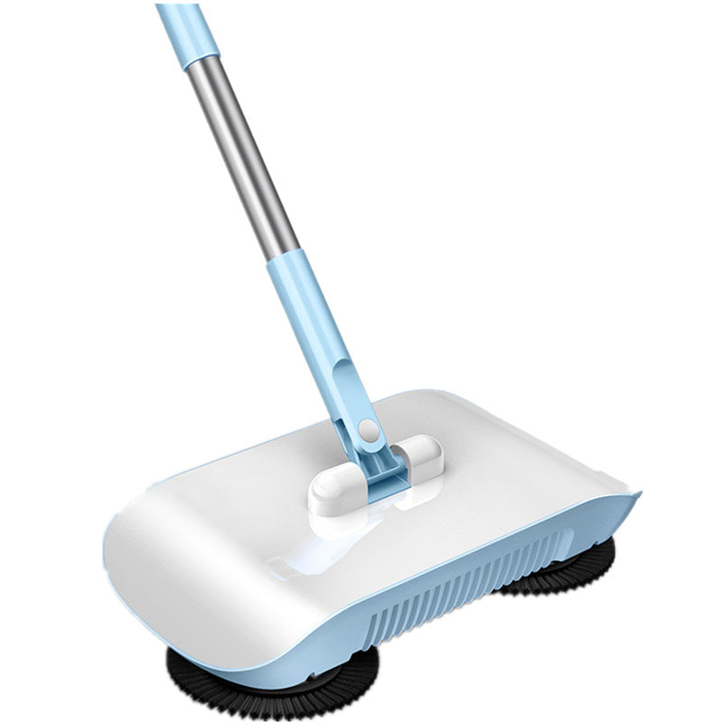 Manual Push Sweeper & Mop with Three Original Clothes - Handheld Floor Cleaner