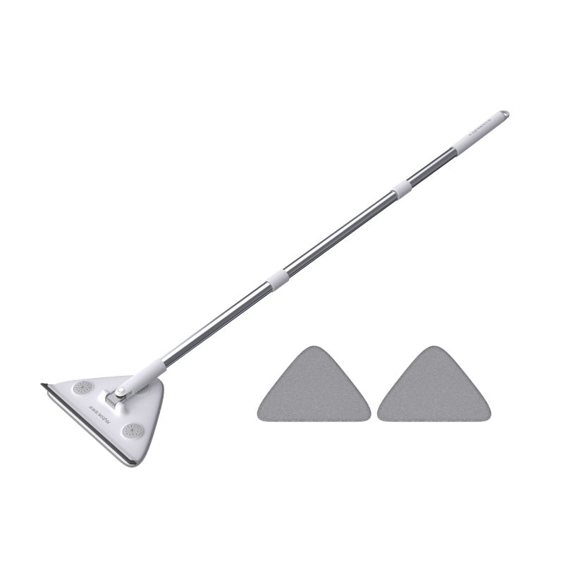 Adjustable Triangle Cleaning Mop 119cm Long Handle Window Squeegee Wall Washer