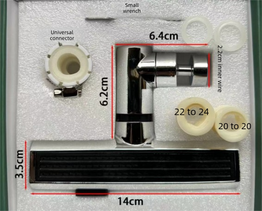 Waterfall Kitchen Tap Extender 360 Swivel Faucet Aerator Attachment