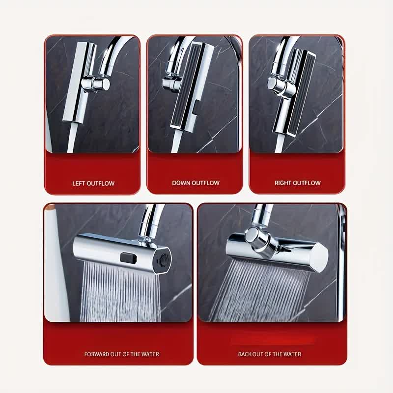 Waterfall Kitchen Tap Extender 360 Swivel Faucet Aerator Attachment