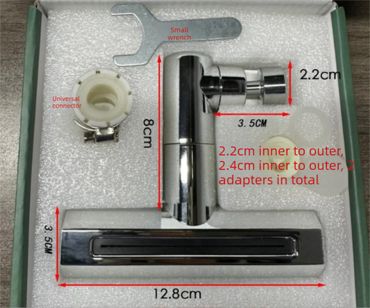 Waterfall Kitchen Tap Extender 4 Spray Modes 360 Swivel Faucet Aerator Flying Rain