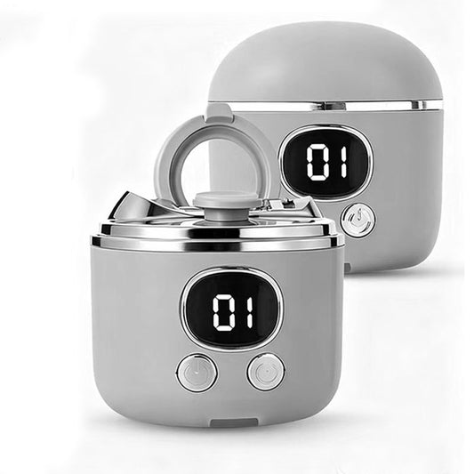 2-in-1 Electric Nail Clipper with Magnifying Glass & LED Light - Automatic Nail Trimmer