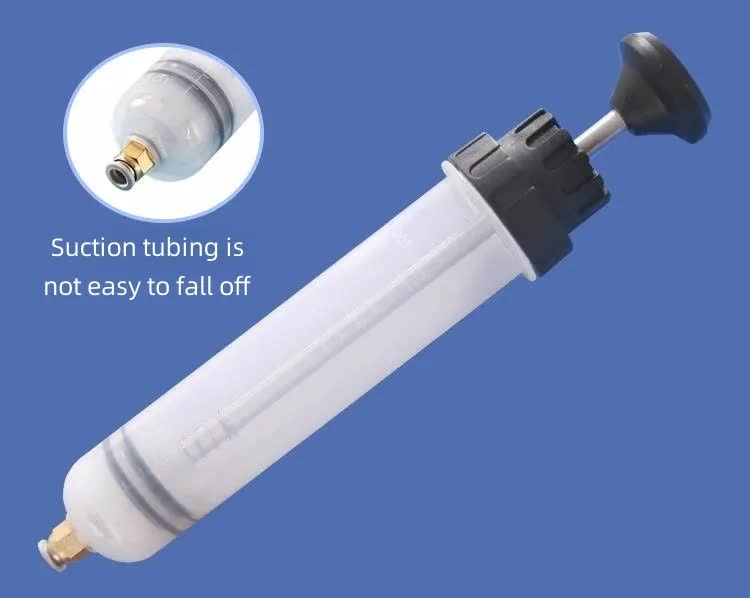 200ml Fluid Extractor & Transfer Pump - Manual Oil Syringe with Extension Tubes