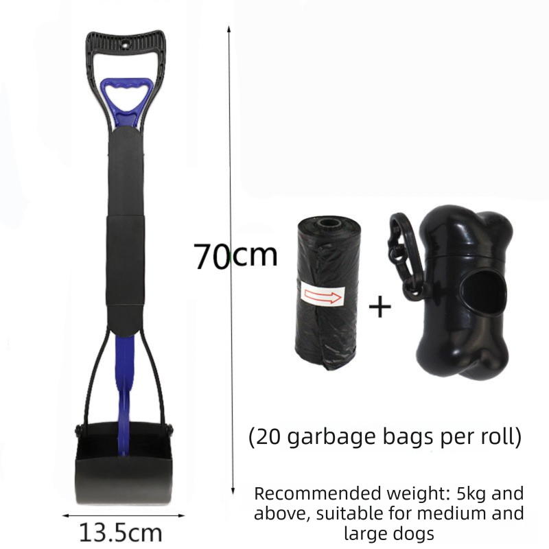 Extra Long 70cm Foldable Pet Pooper Scooper Heavy Duty Dog Waste Picker Jaw Clamp