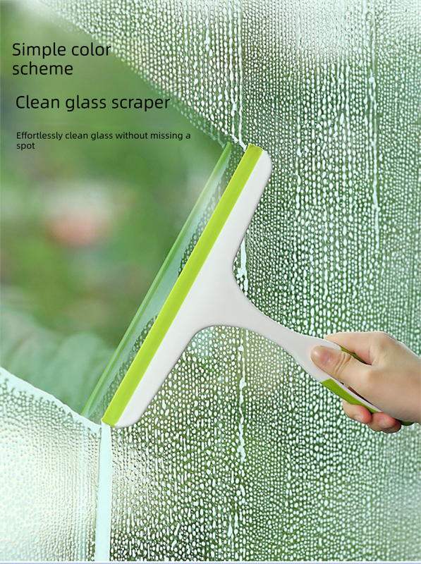 Window Squeegee Set Shower Glass Wiper Streak Free TPR Blade Multi Purpose Cleaning