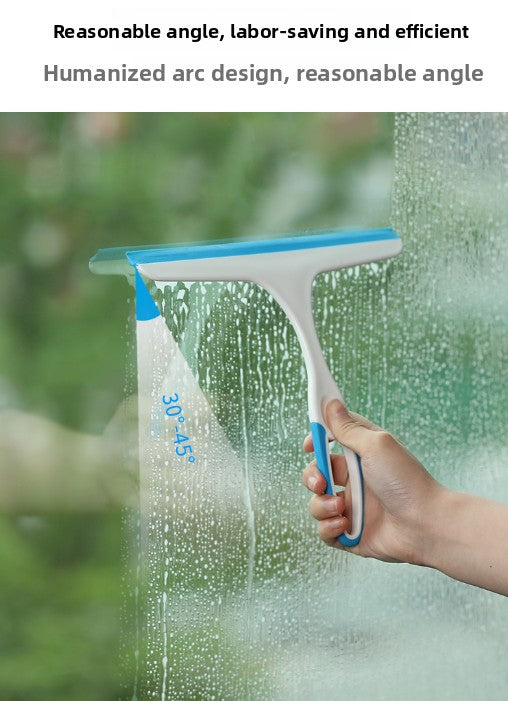 Window Squeegee Set Shower Glass Wiper Streak Free TPR Blade Multi Purpose Cleaning