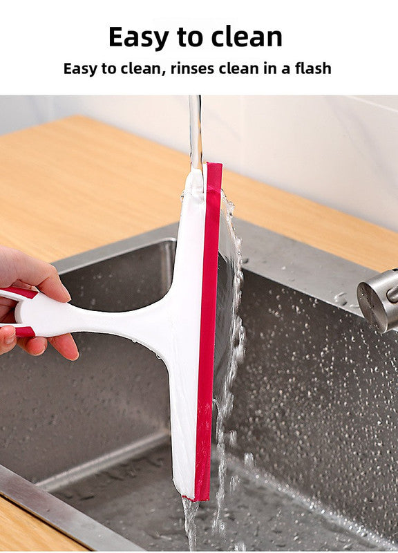 Window Squeegee Set Shower Glass Wiper Streak Free TPR Blade Multi Purpose Cleaning