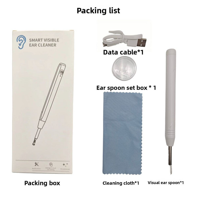 Smart Visual Ear Wax Removal Tool with HD Camera WiFi Wireless Otoscope