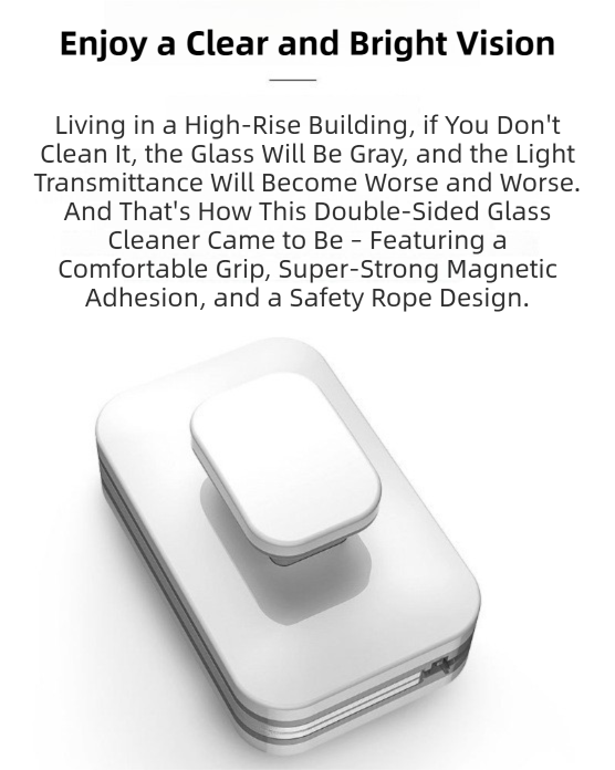 One Pair Magnetic Double-Sided Window Cleaner for 3-10mm Glass