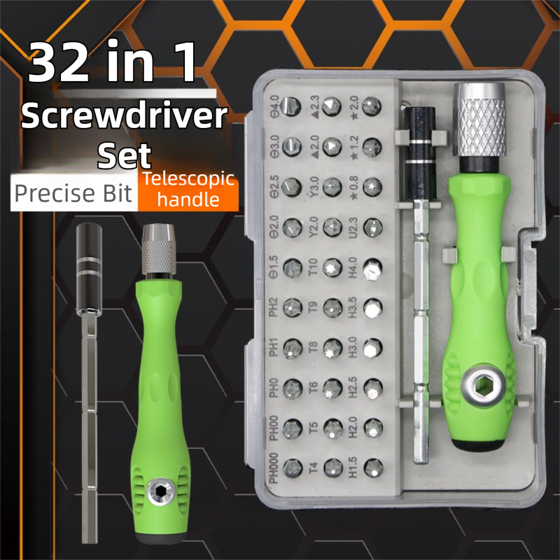 32-in-1 Precision Screwdriver Tool Set - Compact Magnetic Tool Kit