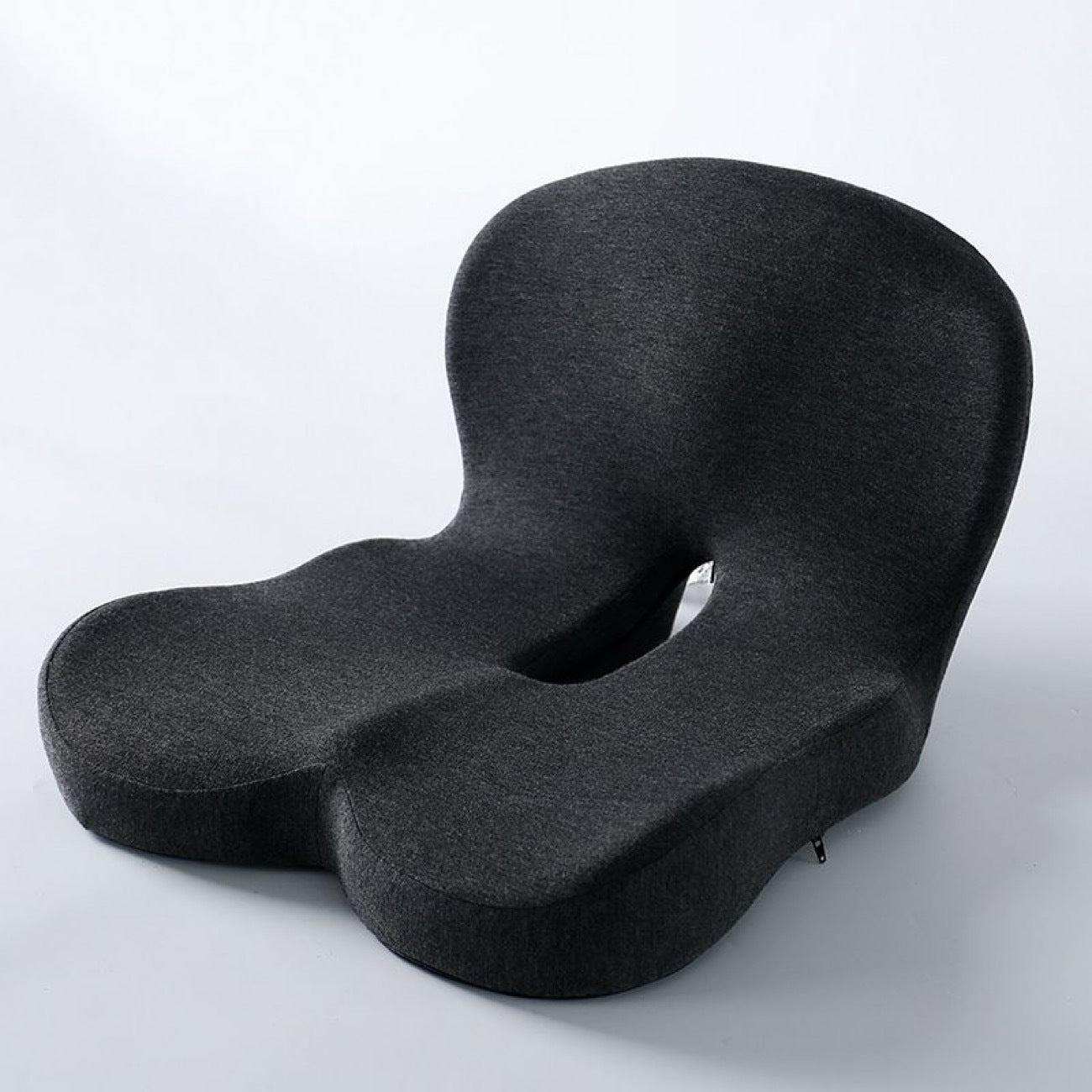 Black Ergonomic Memory Foam Seat Cushion & Lumbar Support