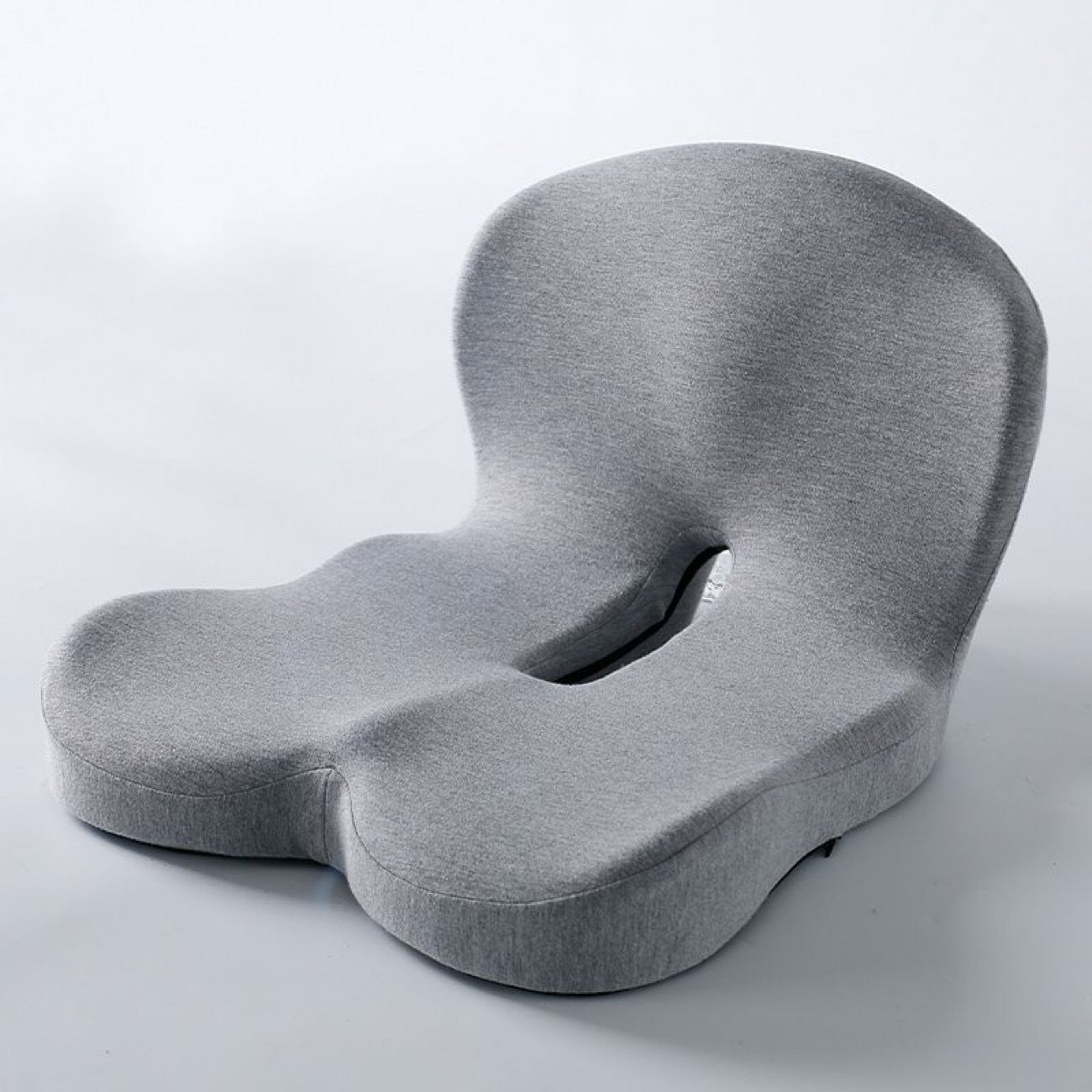 Grey Ergonomic Memory Foam Seat Cushion & Lumbar Support