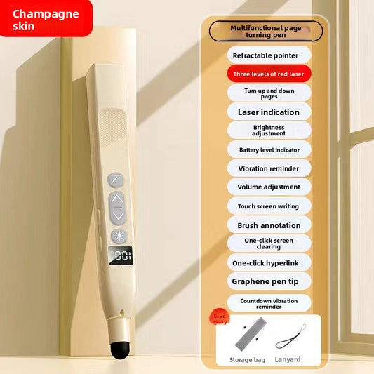 Skin color Wireless Laser Presenter Remote with 55cm Retractable Pointer 2.4GHz