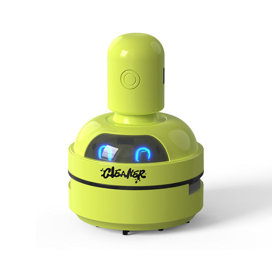 Green Compact Desktop Vacuum Cleaner – Rechargeable Mini