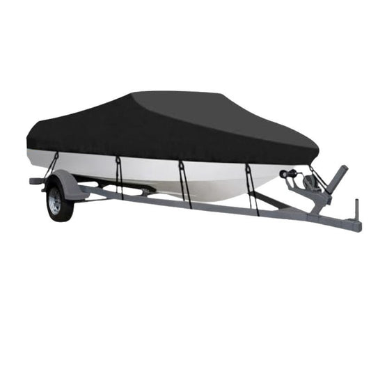 14-16ft Waterproof Boat Cover Trailerable V-Hull Runabout UV Resistant Marine Grade