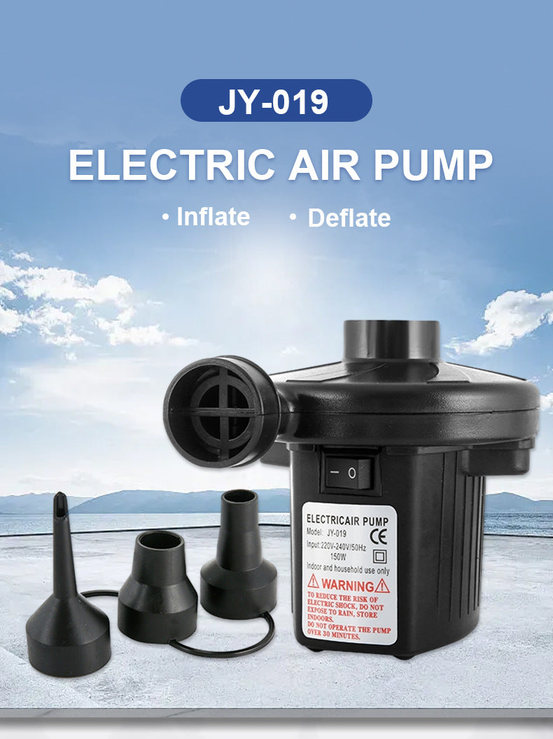 Electric Air Pump AC 220V-240V Portable Quick Inflator Deflator