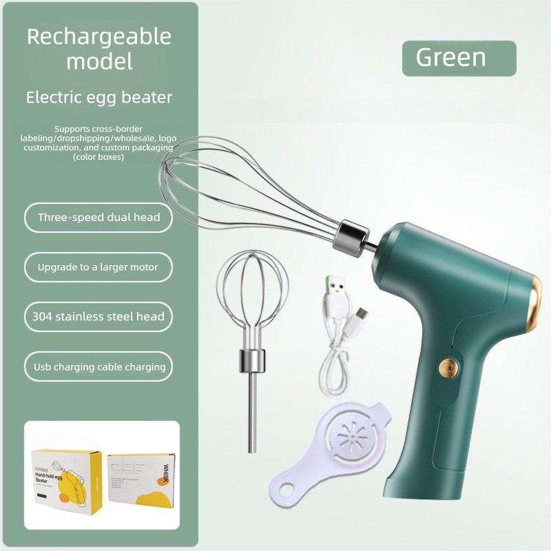 Professional 3-Speed Electric Handheld Egg Whisk