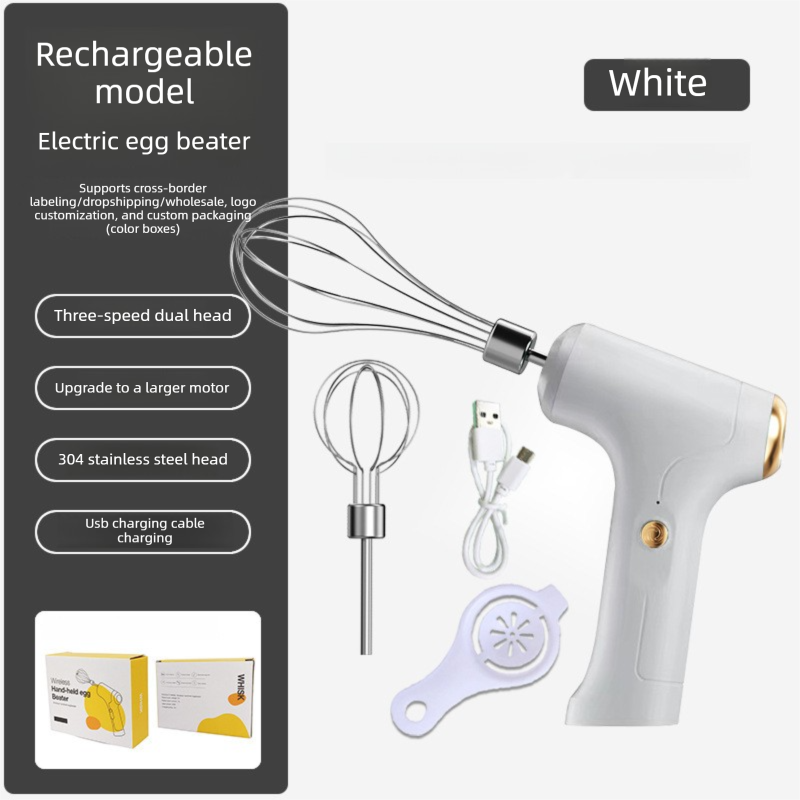 Professional 3-Speed Electric Handheld Egg Whisk