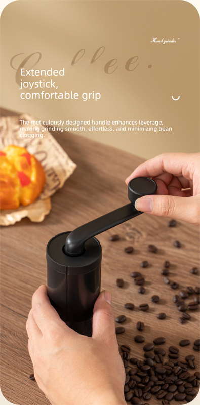 Manual Hand-Crank Coffee Grinder Precision Burr Mill