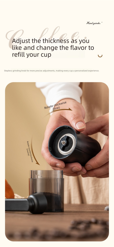 MDJ-22 Manual Hand-Crank Coffee Grinder Precision Burr Mill
