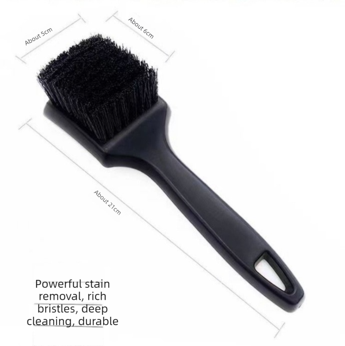 Blue Car Tire & Detailing Brush  - 2-Pack Stiff Bristle Scrubber for Vehicles
