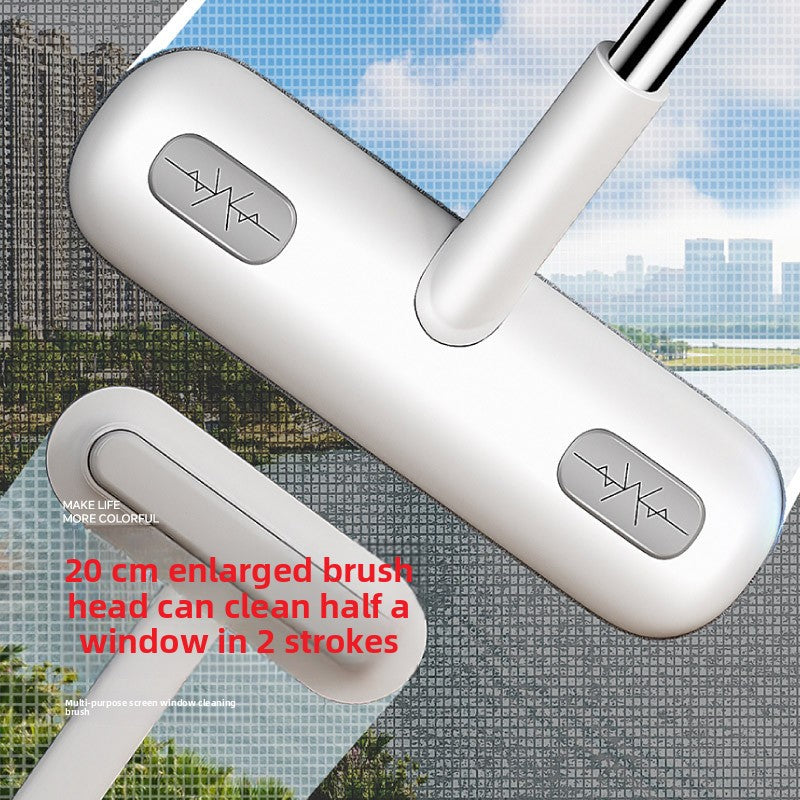 5PCS 2-in-1 Window Fly Screen Cleaner Brush with Extendable 82cm S/S