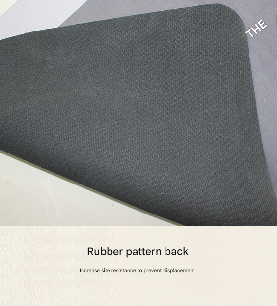 Brown Kitchen Countertop Drainage Mat Absorbent Quick Dry Tech Velvet Drying Pad