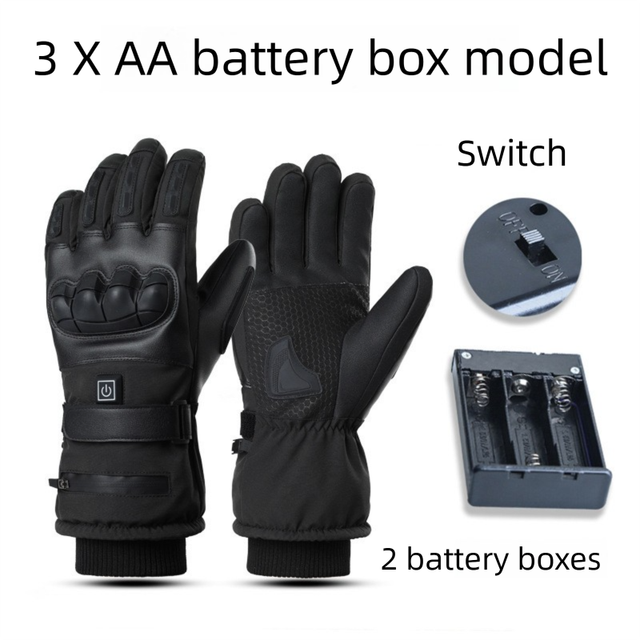 Winter 3 Level Intelligent Heated Gloves with Touchscreen Fingertip