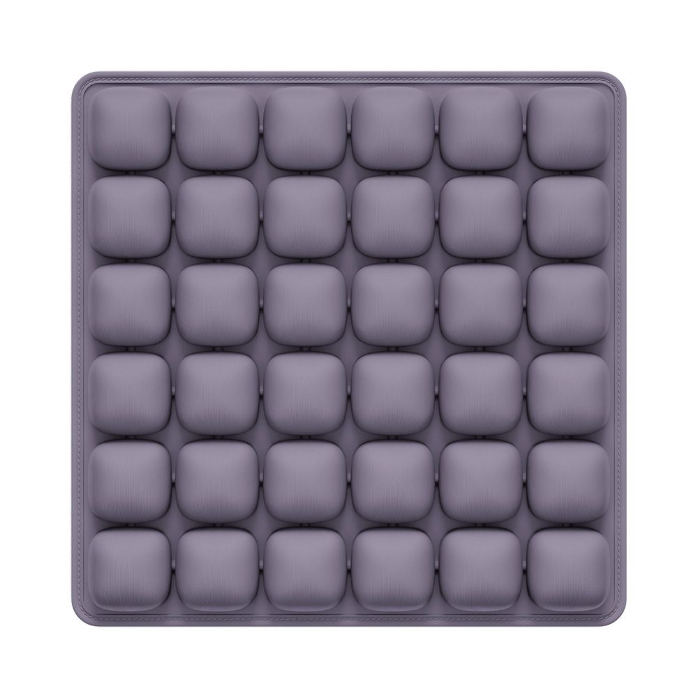Purple Portable 3D Aircell Travel Inflatable Seat Cushion with Built-in Pump