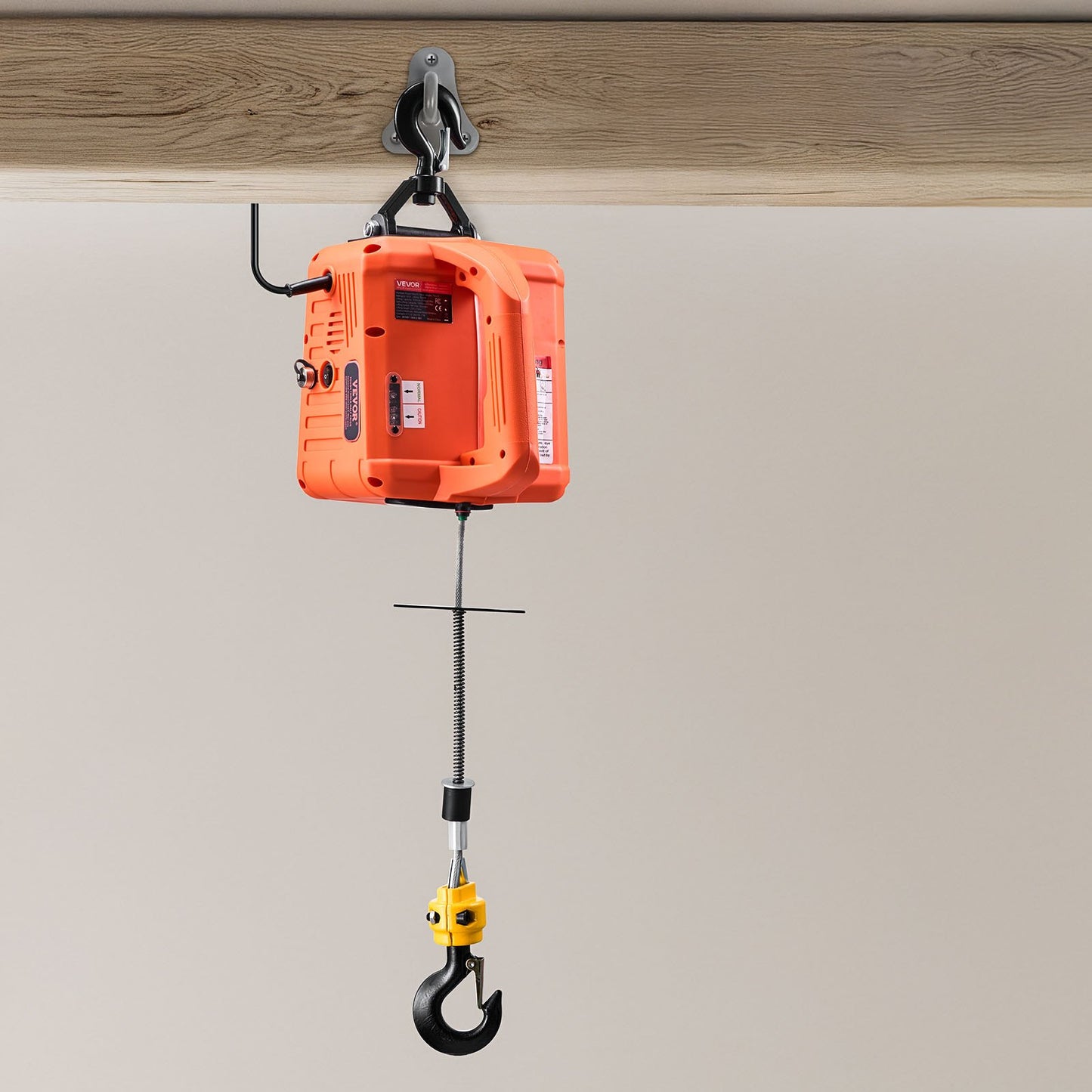 VEVOR 3-in-1 Electric Hoist Winch, 700 kg Capacity, 1500W