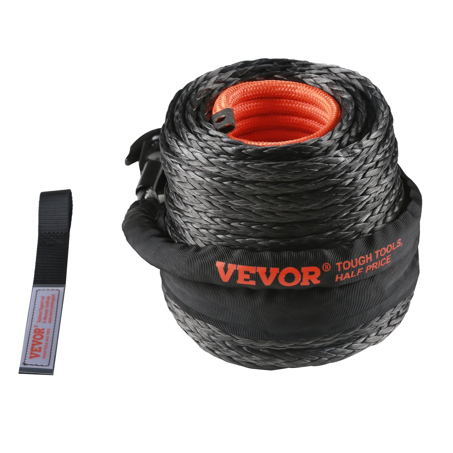 VEVOR Synthetic Winch Rope, 12.7 mm x 28 m, 142.3 kN