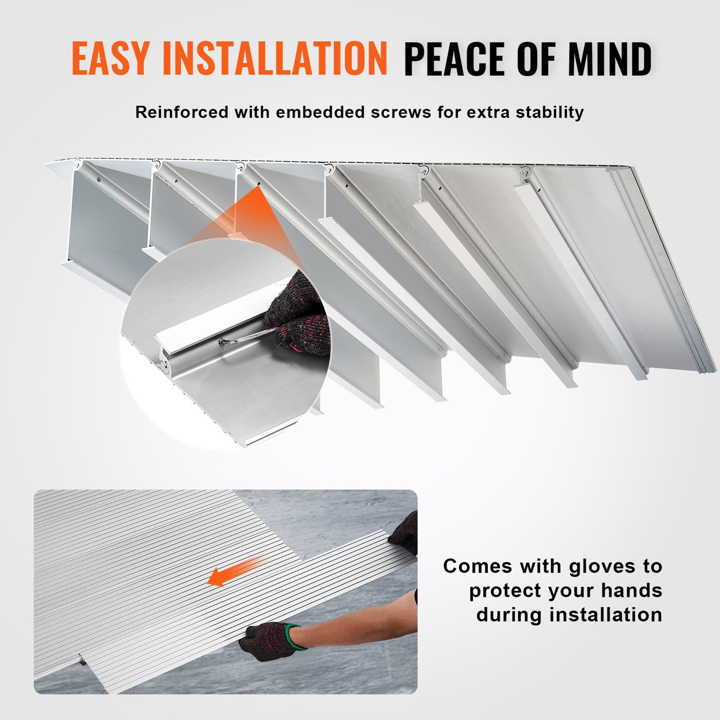 VEVOR Door Threshold Ramp, 1" Rise, 800 lbs Load Capacity