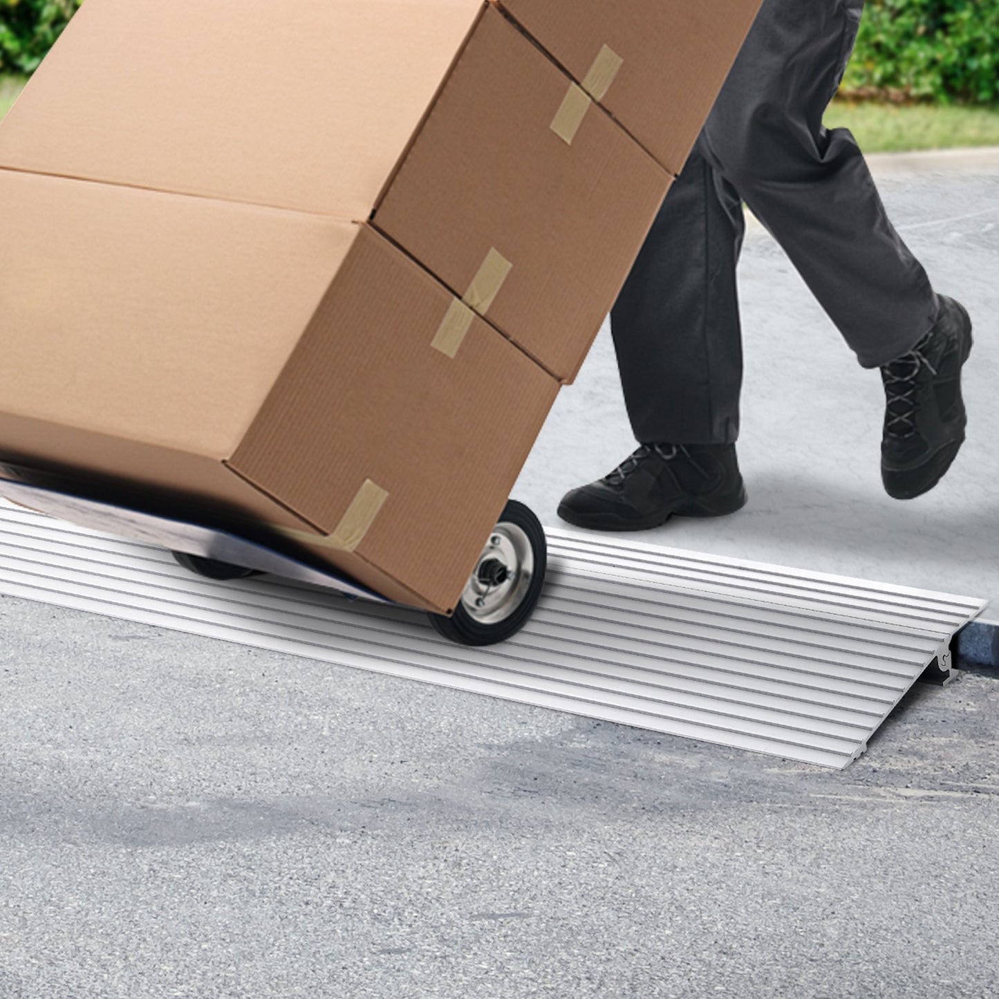 VEVOR Door Threshold Ramp, 1" Rise, 800 lbs Load Capacity