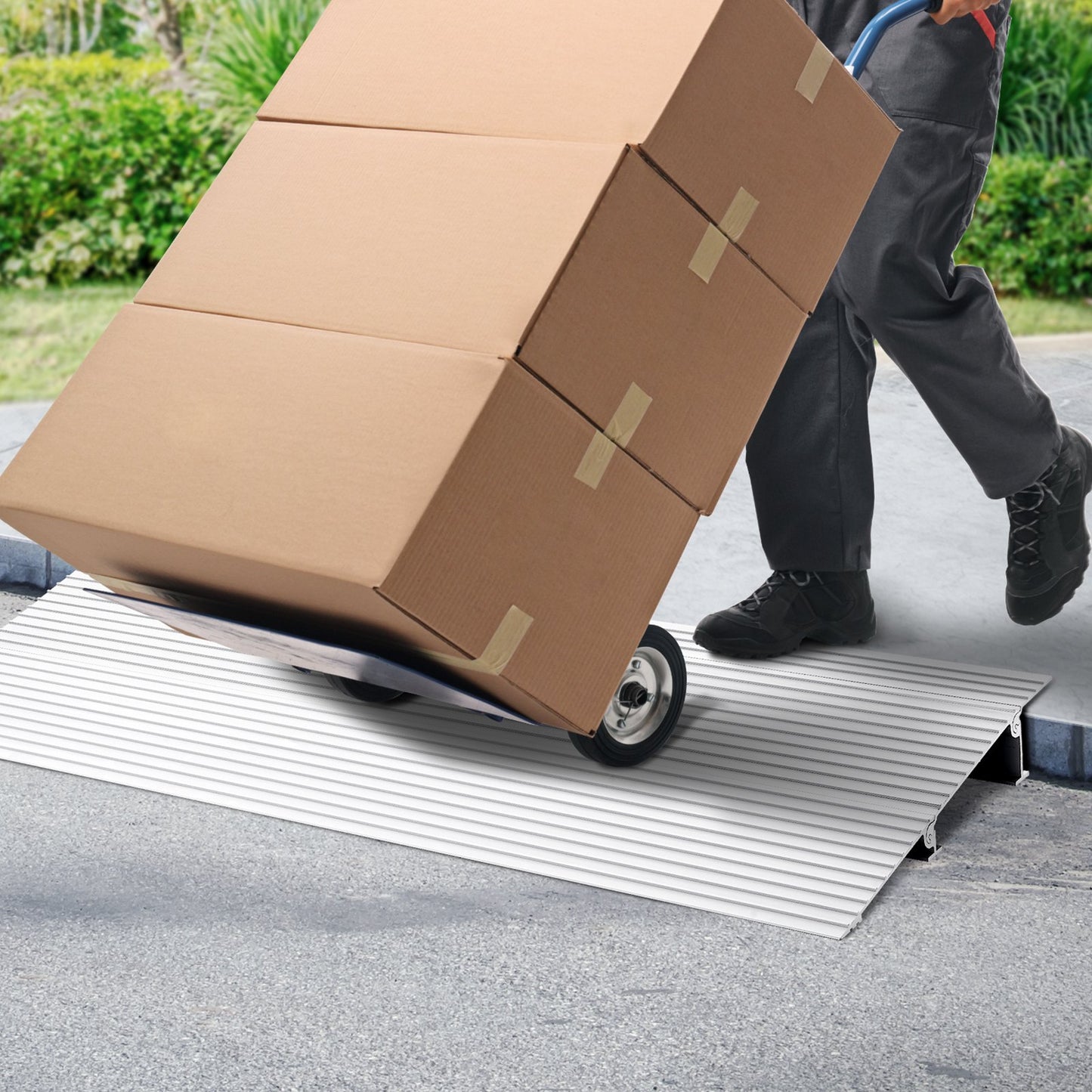 VEVOR Door Threshold Ramp, 2" Rise, 800 lbs Load Capacity