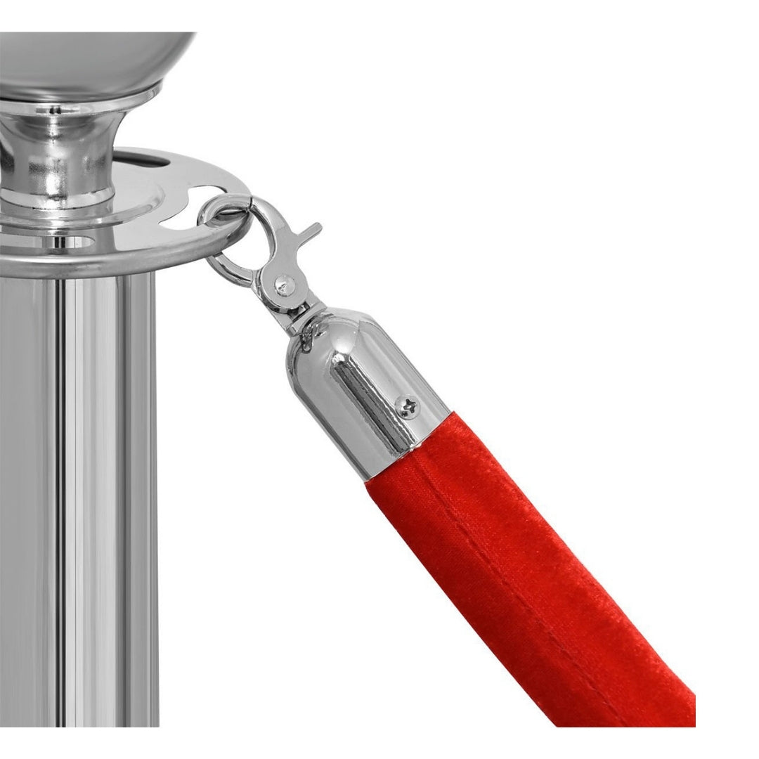 Velvet Rope for Queue Barrier - Red