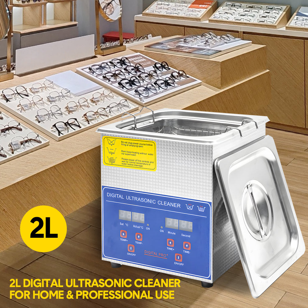 2L Ultrasonic Cleaner Lab-Grade Stainless Steel Ultrasonic Cleaning Machine
