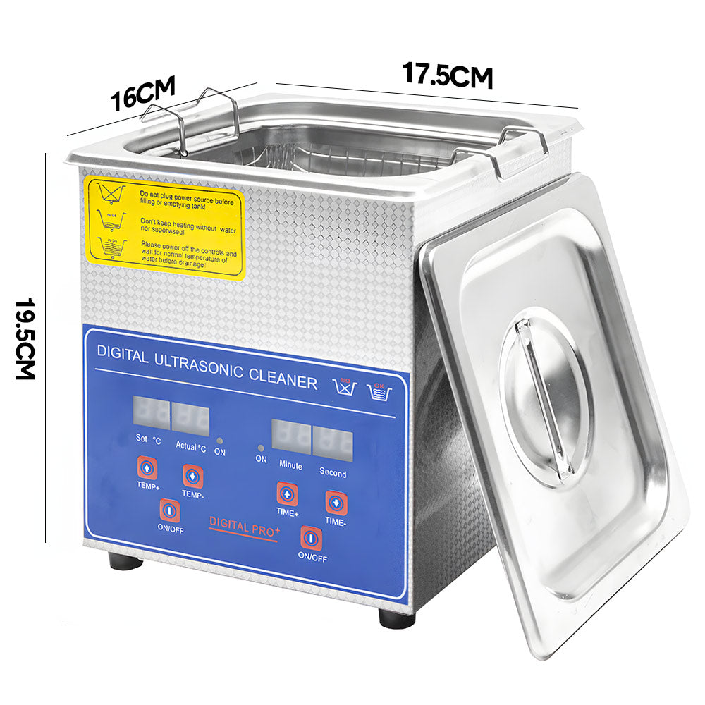 2L Ultrasonic Cleaner Lab-Grade Stainless Steel Ultrasonic Cleaning Machine