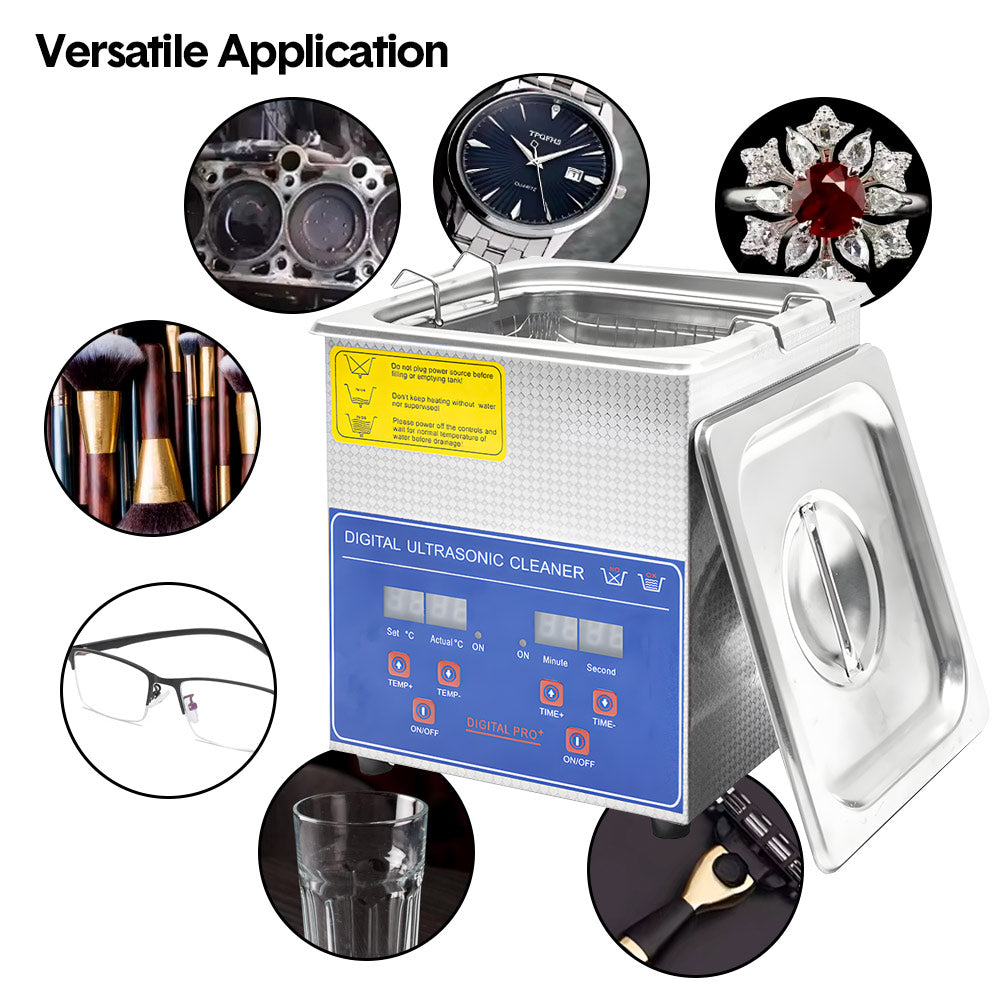 2L Ultrasonic Cleaner Lab-Grade Stainless Steel Ultrasonic Cleaning Machine