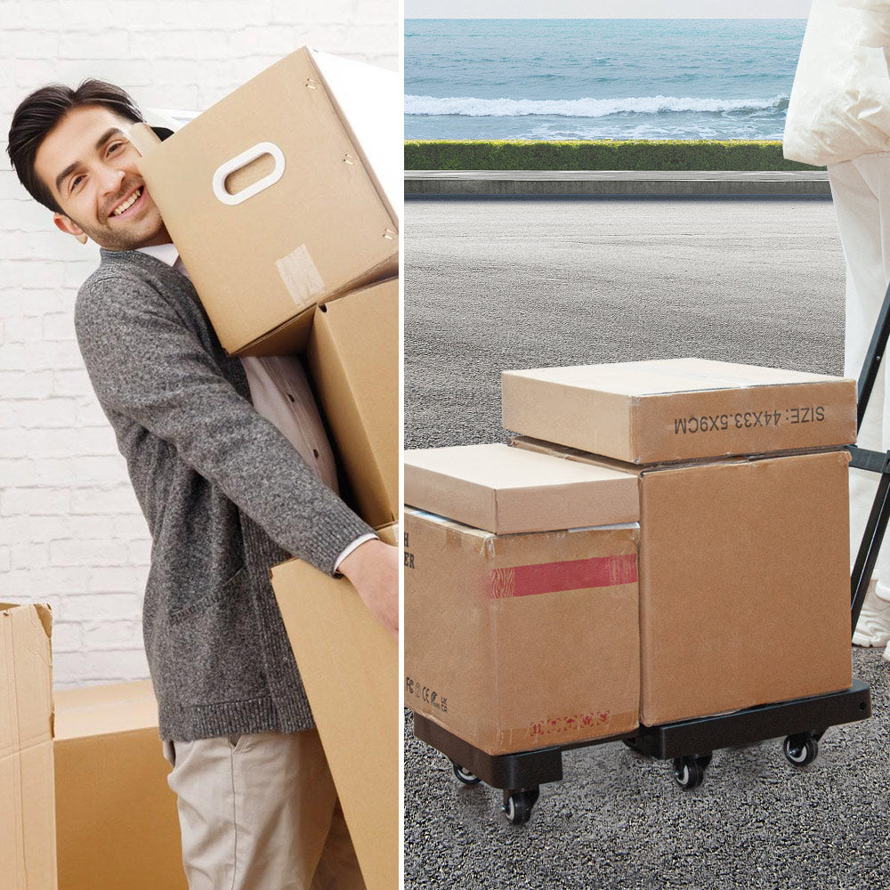6-Wheel Folding Hand Truck Heavy Duty 227kg Capacity