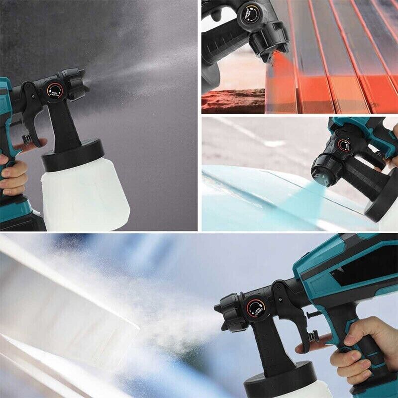 1400ml Cordless High Pressure Spray Gun Flow Adjustable Spray Gun