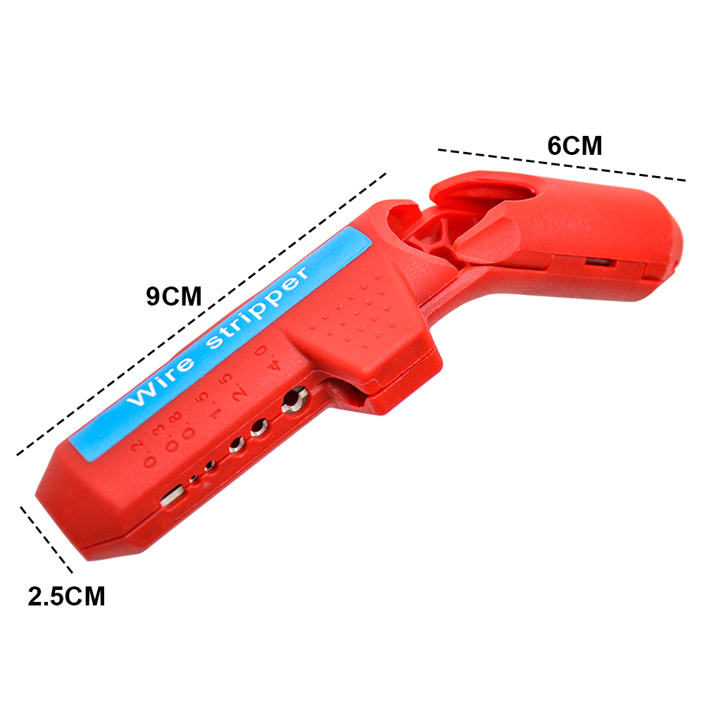 Wire Stripper Ergonomic Curved Handle Cable Stripping Splitting Cut Tool