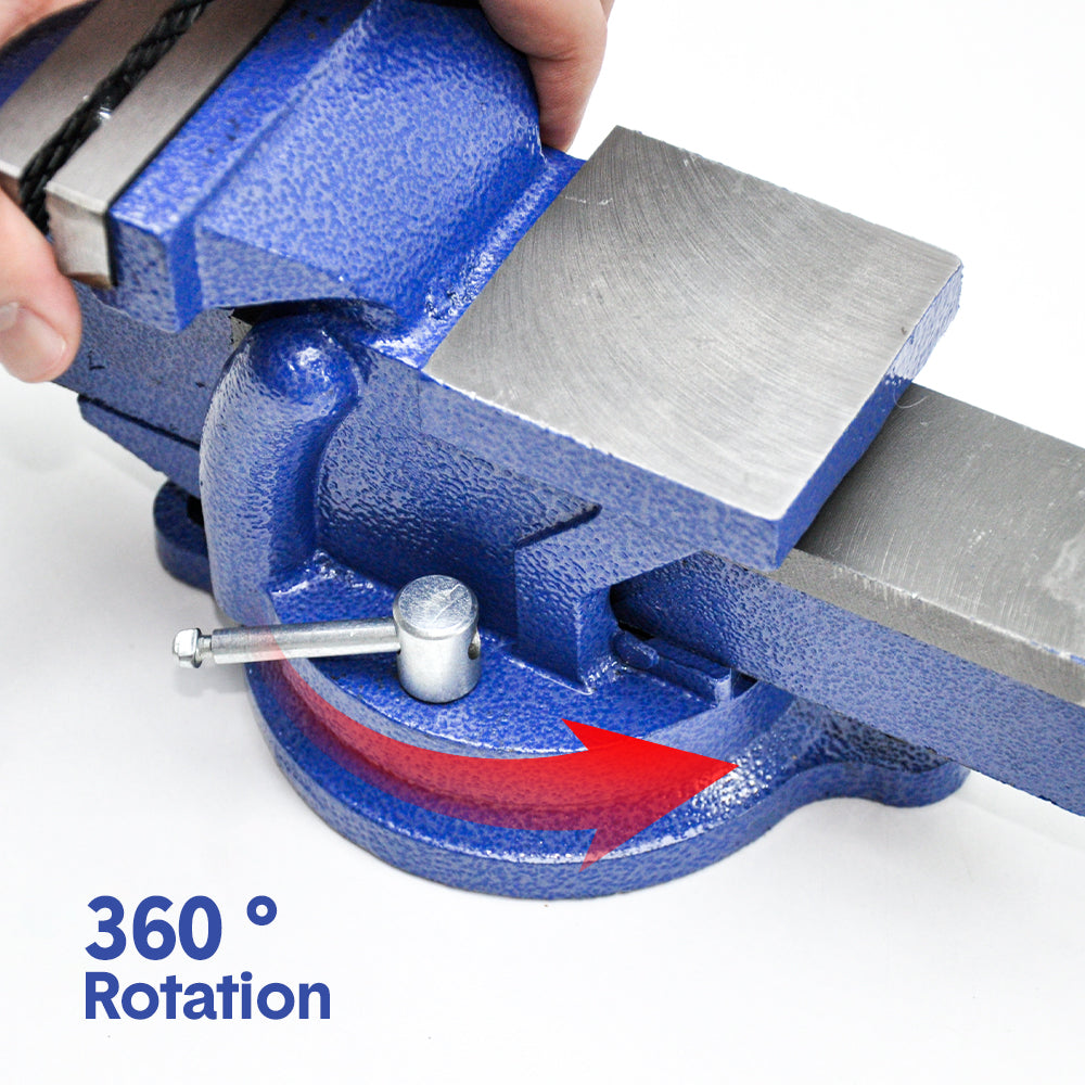 Heavy Duty 4" Bench Vice Table-Top Clamp Vise with Anvil Swivel Base