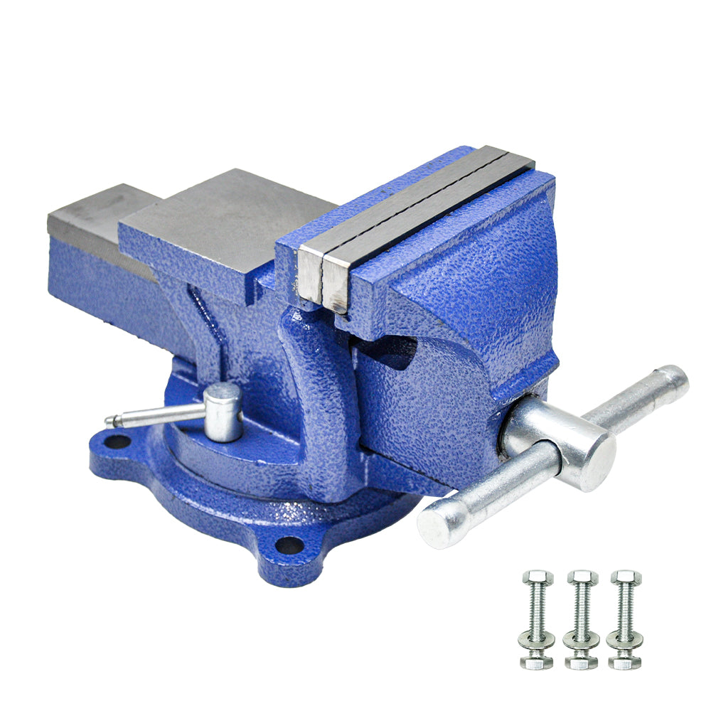 Heavy Duty 4" Bench Vice Table-Top Clamp Vise with Anvil Swivel Base