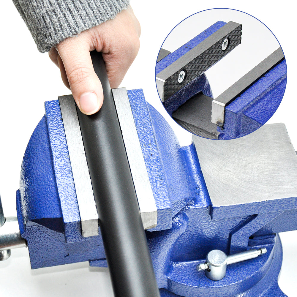 Heavy Duty 4" Bench Vice Table-Top Clamp Vise with Anvil Swivel Base