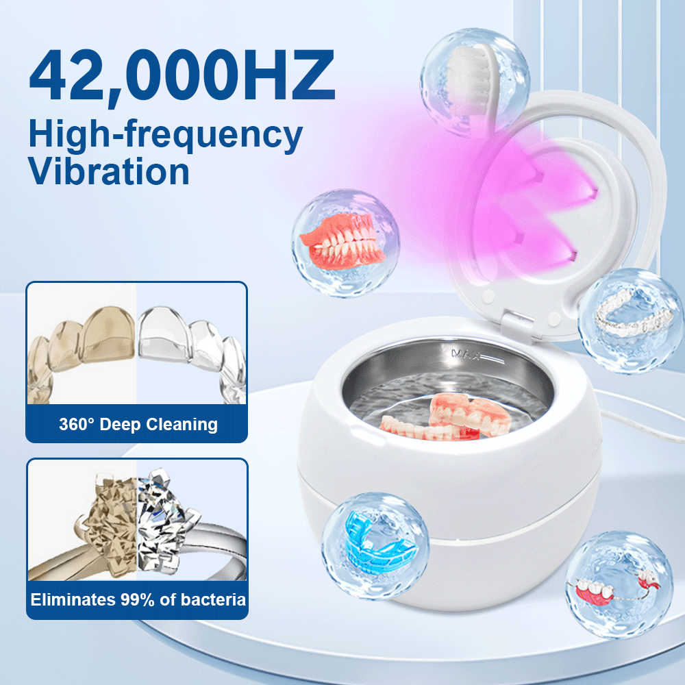 Ultrasonic UV Cleaner Portable 42khz Dual Mode Cleaner